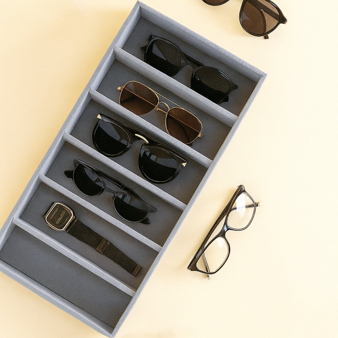 6 Slot Sunglass Tray for Sunglasses & Eyewear