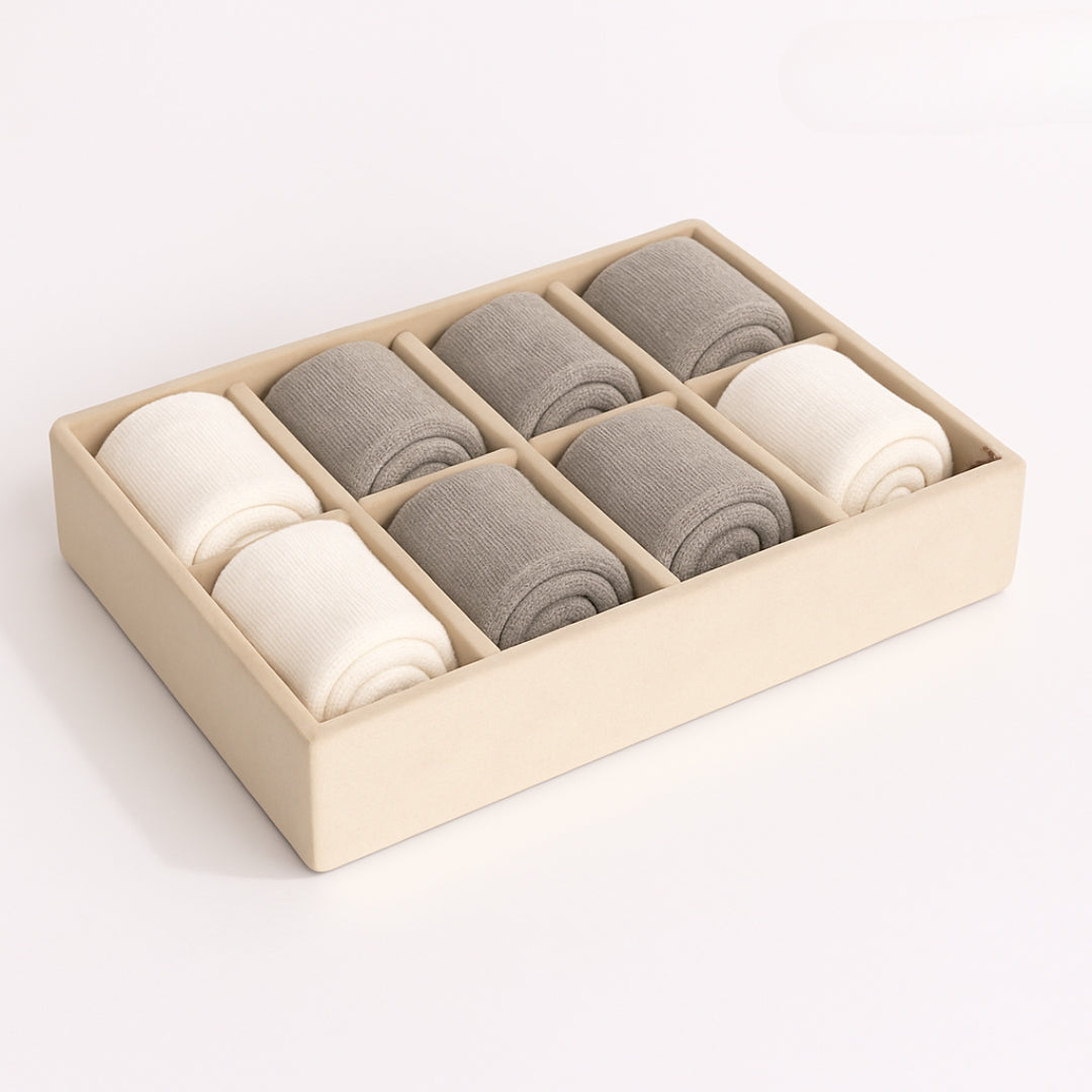 8 Slot Socks Organiser Tray