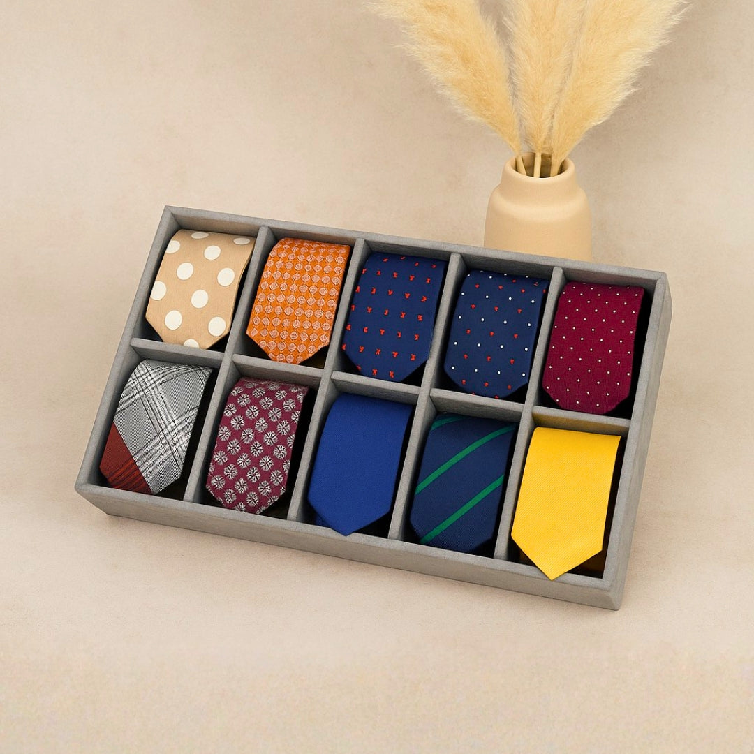 TBT 10 Slot Tie & Pocket Square Organiser Tray