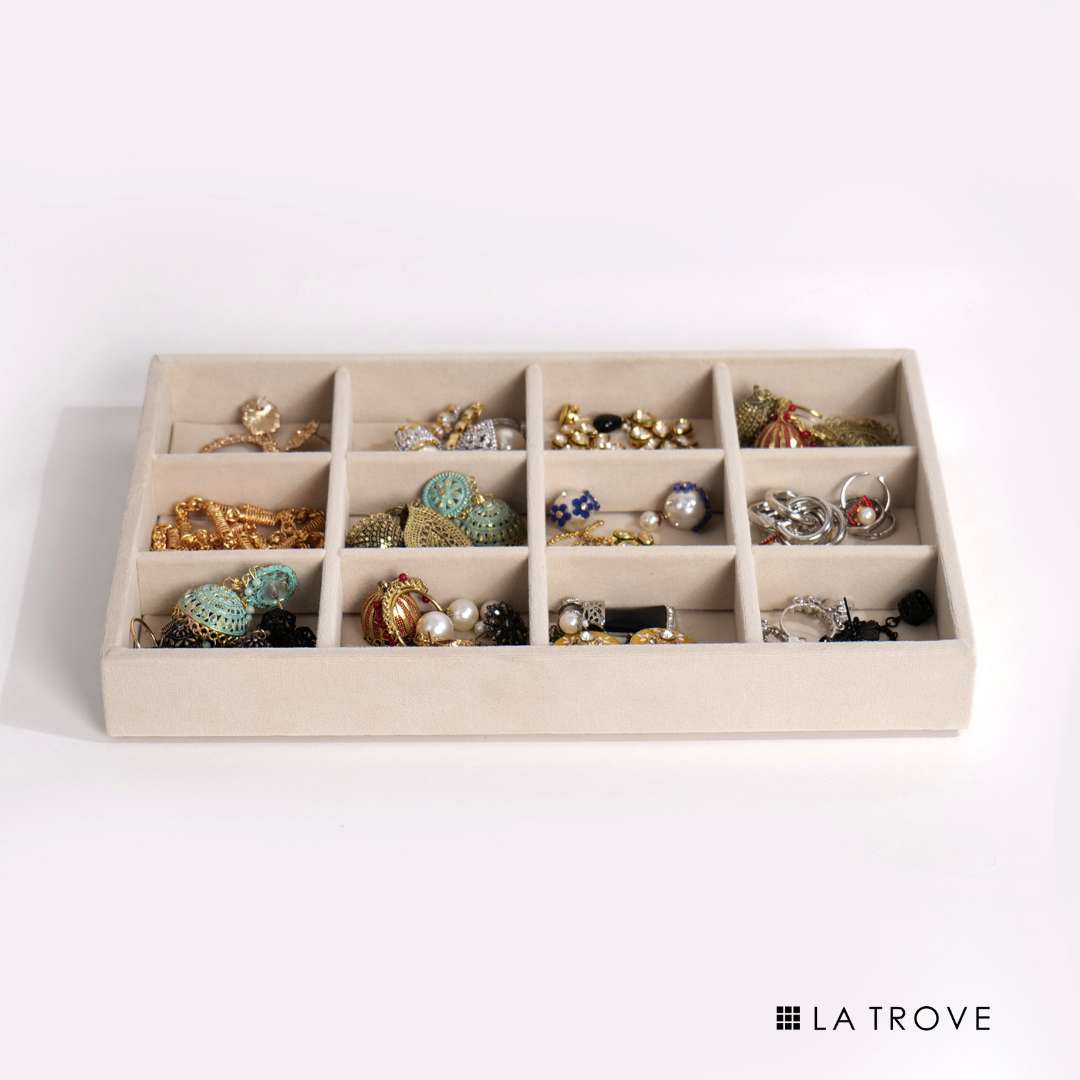 Luxury 12 Grid Jewellery Tray