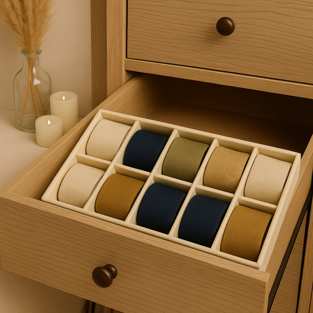 TBT 10 Slot Socks Organiser Tray