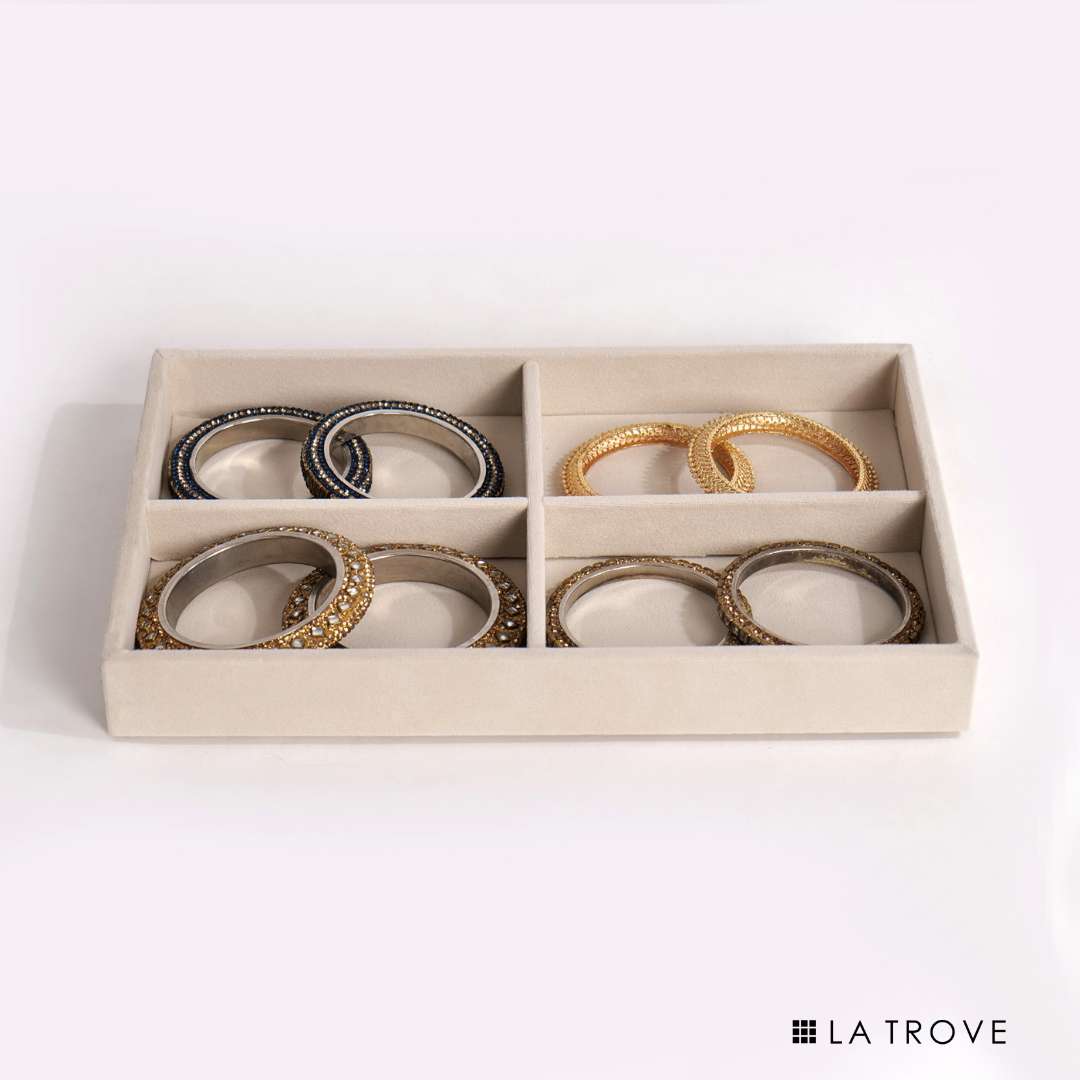 Luxury 4 Section Jewellery Tray