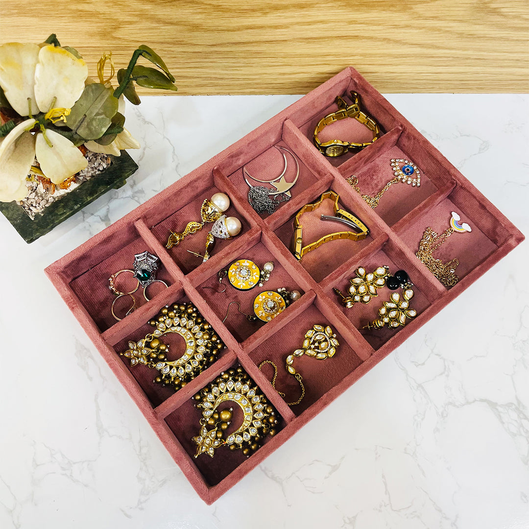 Luxury 12 Grid Jewellery Tray