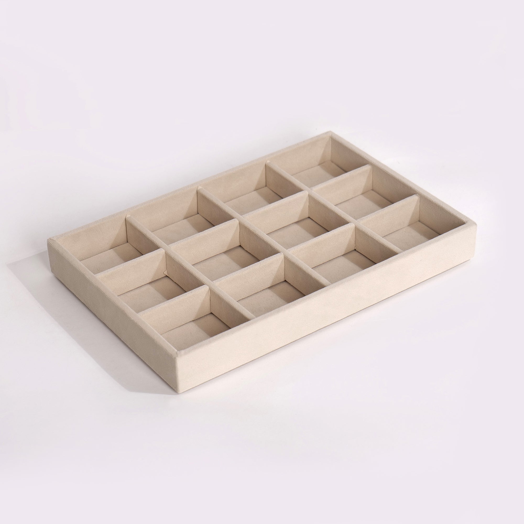 Drawer Stackable Jewellery Trays – Velvet Grid Organisers (4, 6, 12, 24)
