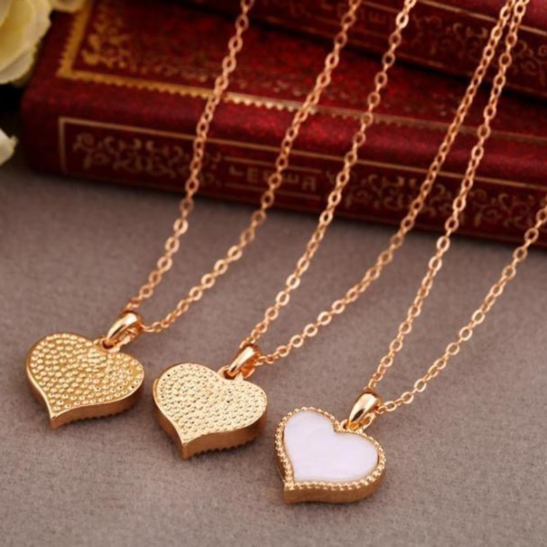 Trendy Heart Necklace – Colorful Jewelry by La Trove.