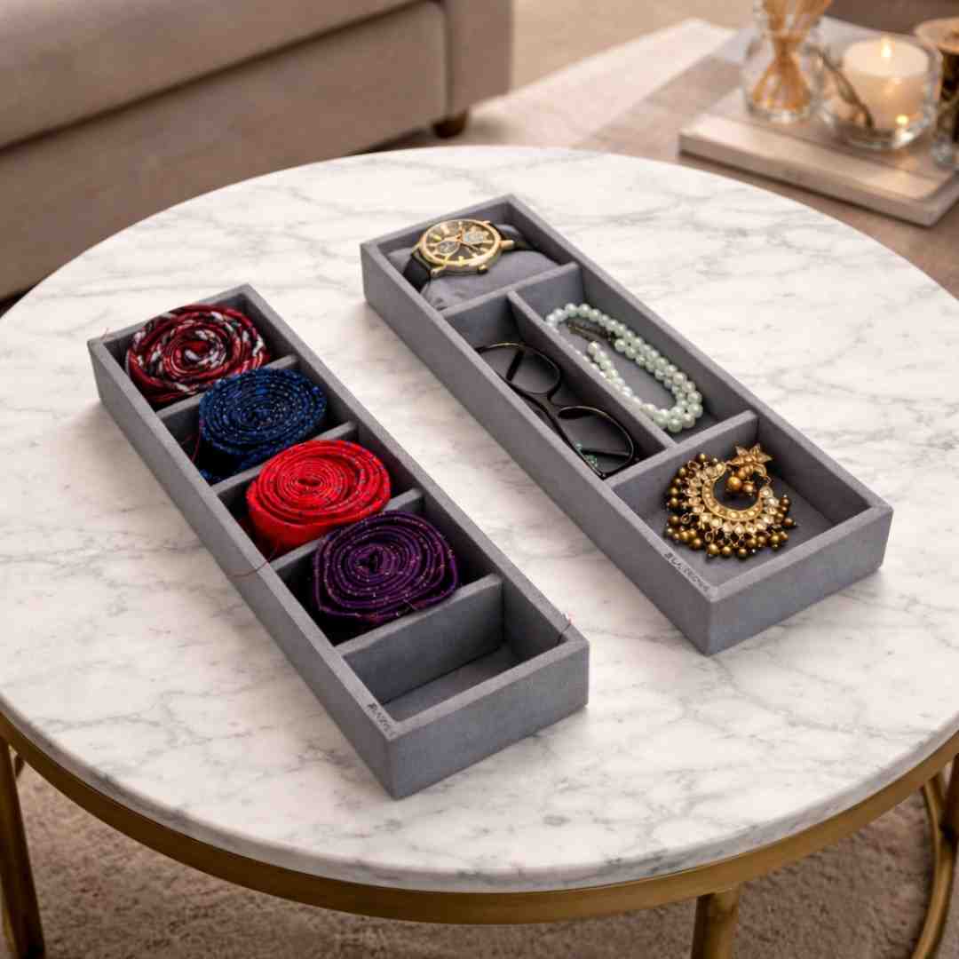 Tie, Sunglass & Watch Organiser Tray for Drawer Storage