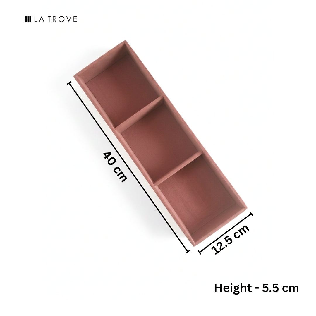 3 Slot Belt Tray for Belts & Small Accessories