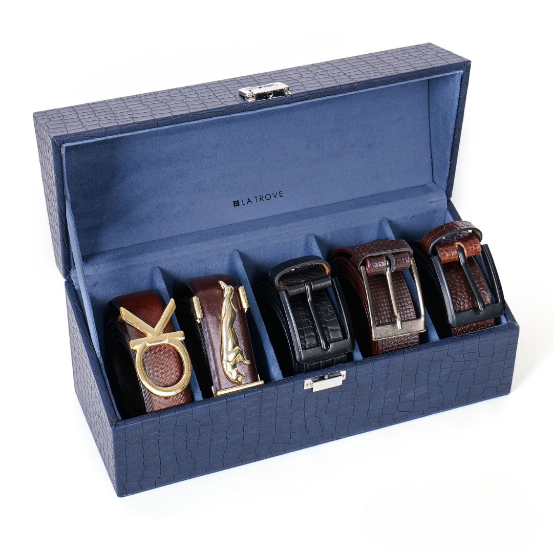 5 Slot Belt Box (Black)
