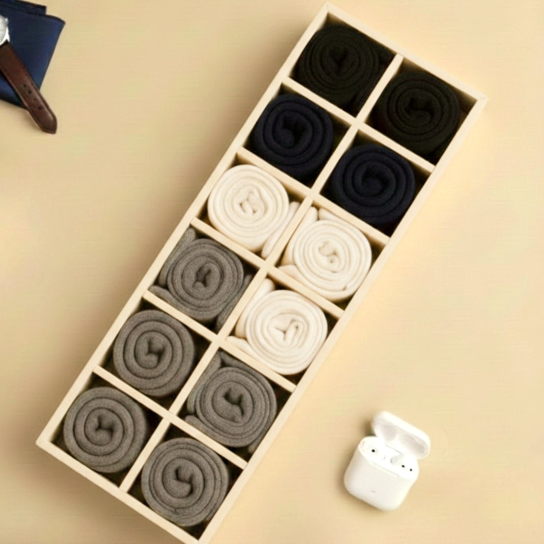 12 Slot Socks Tray for Socks & Small Accessories