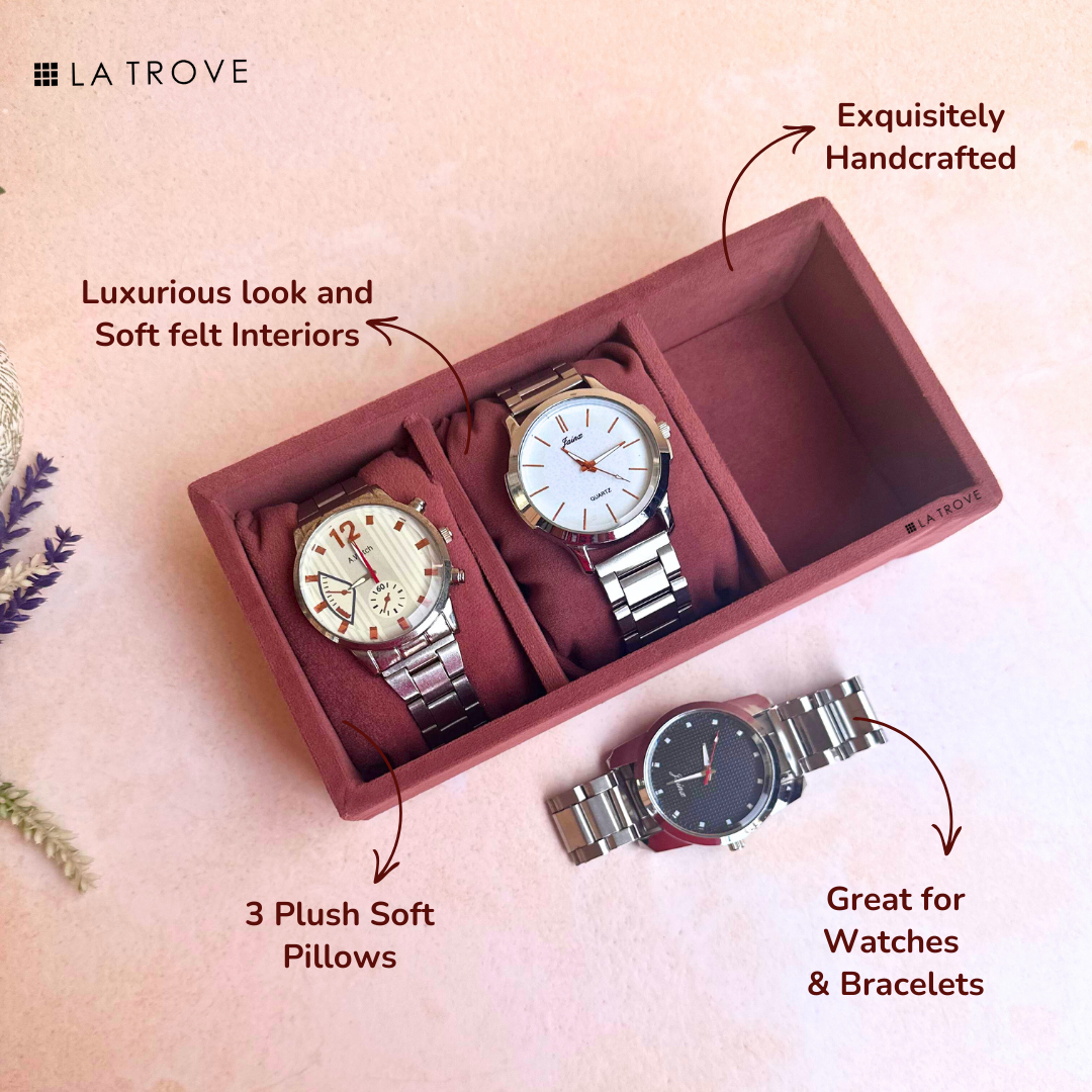 3 Slot Mini Watch Tray