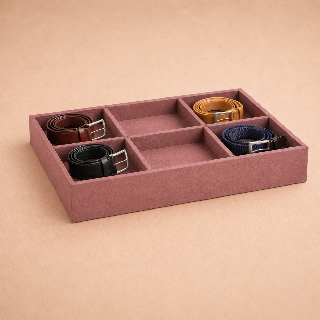 6 Slot Belt Tray Large