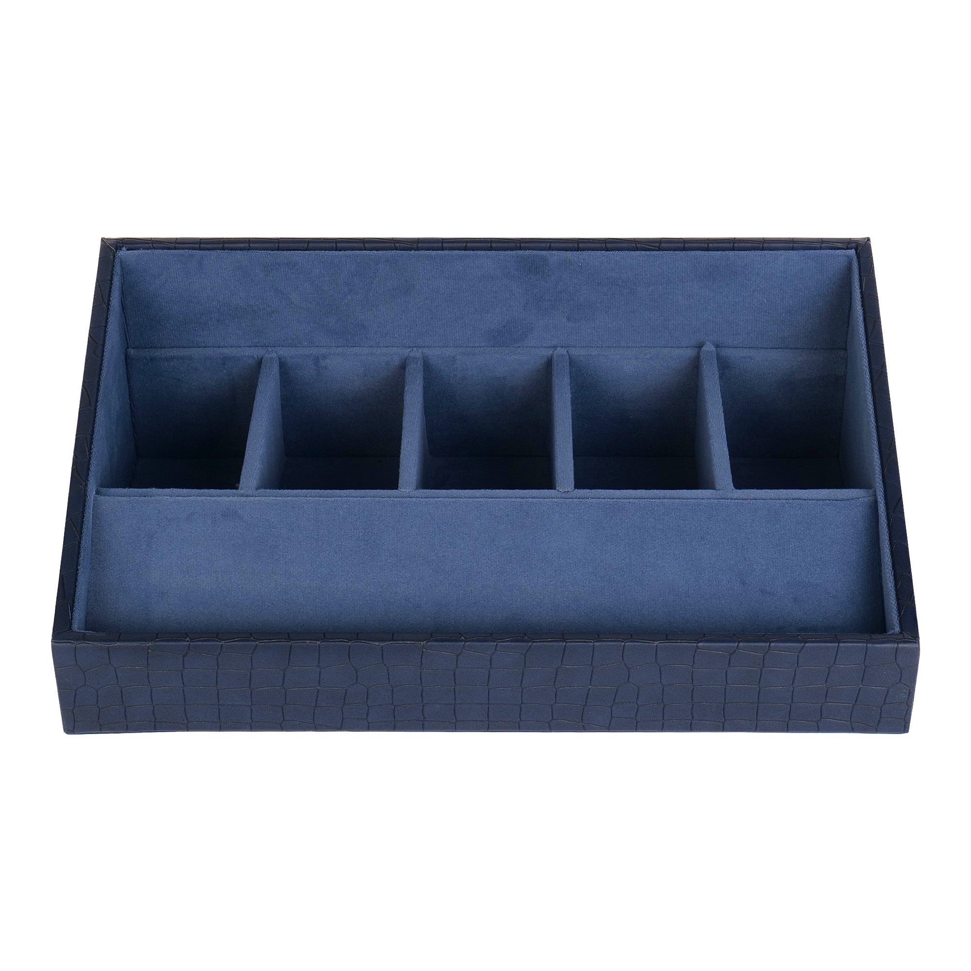 5 Slot Luxury Vegan Leather Belt Tray