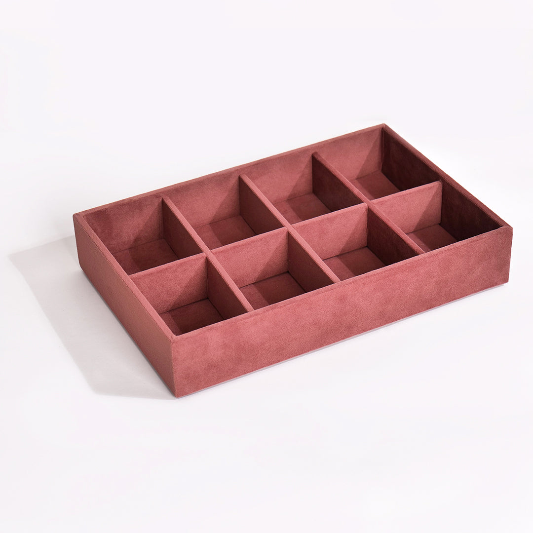 8 Slot Tie & Pocket Square Tray