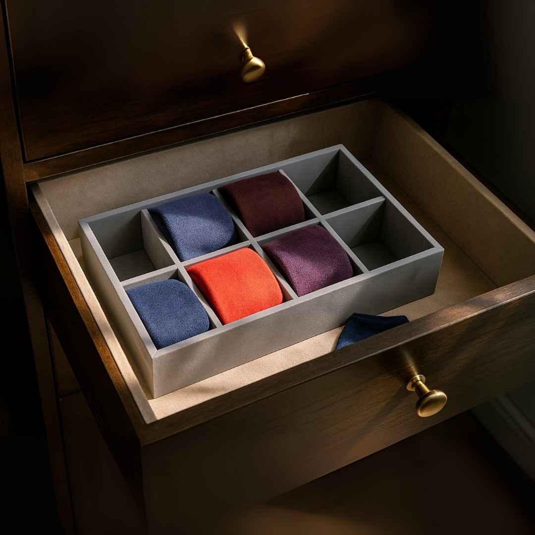 8 Slot Socks Organiser Tray