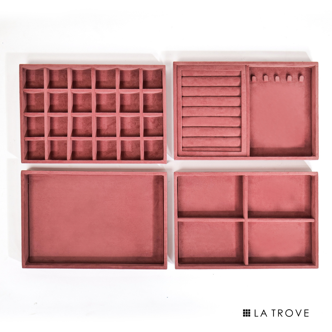 Drawer Stackable Jewellery Trays (Big Set of 4 Trays)