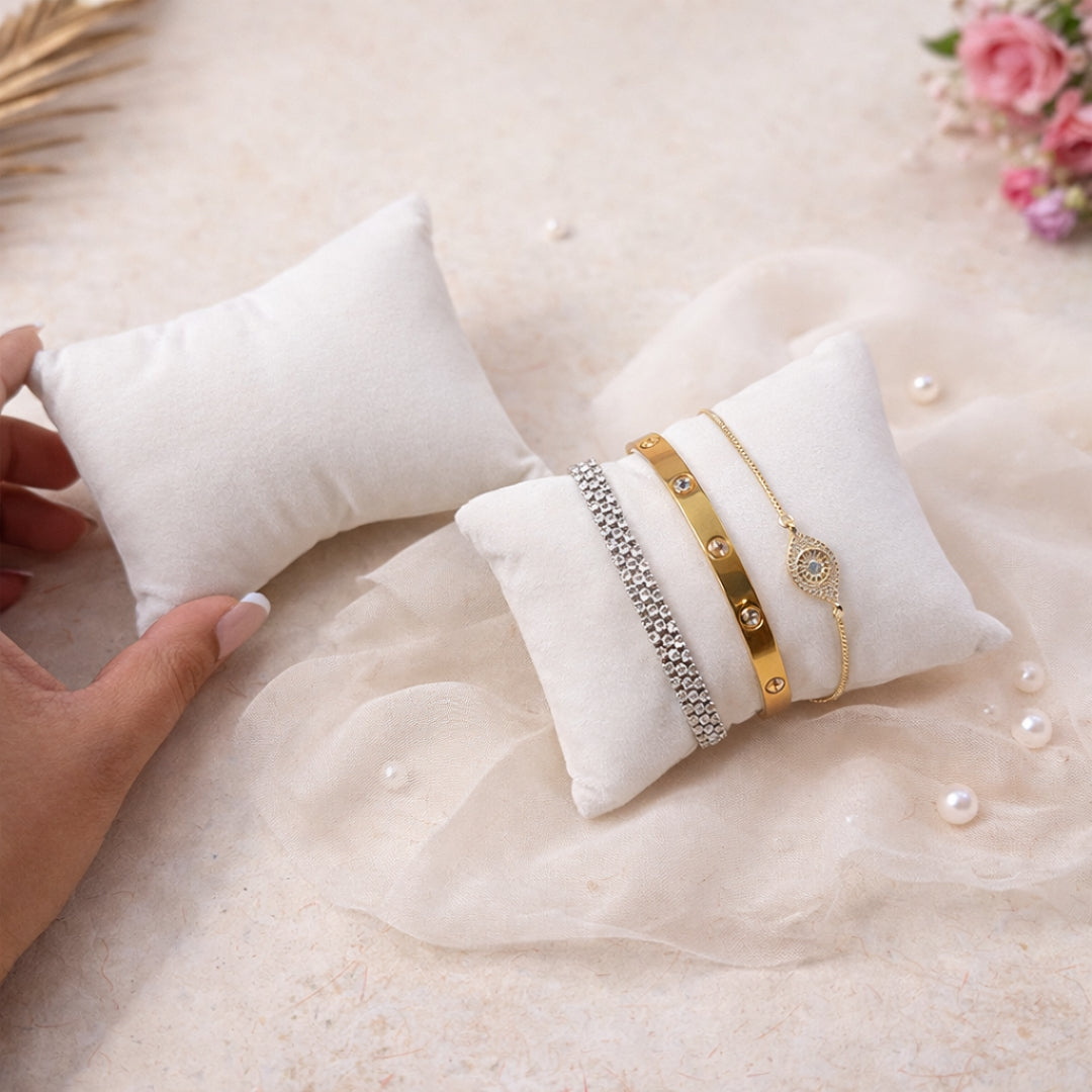 Soft Cushion Pillow for Watch & Bracelet Display – Pack of 2