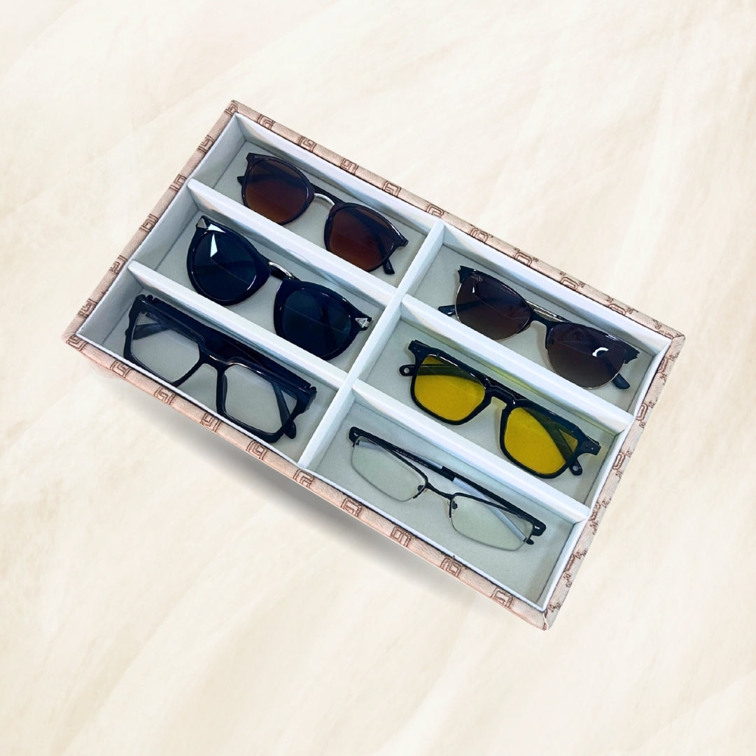 Designer 6 Slot Sunglass Organiser Tray
