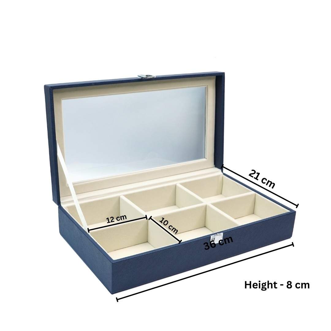 TBT Belt Organiser Box With Glass Top