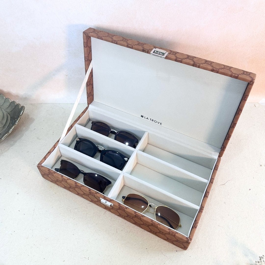 Designer 6 Slot Sunglass Box
