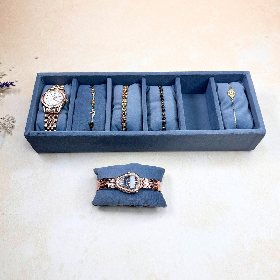 6 Slot Watch & Bracelet Tray (Sleek)