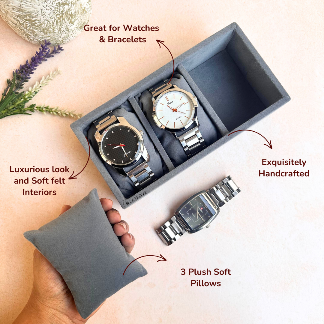 3 Slot Mini Watch Tray