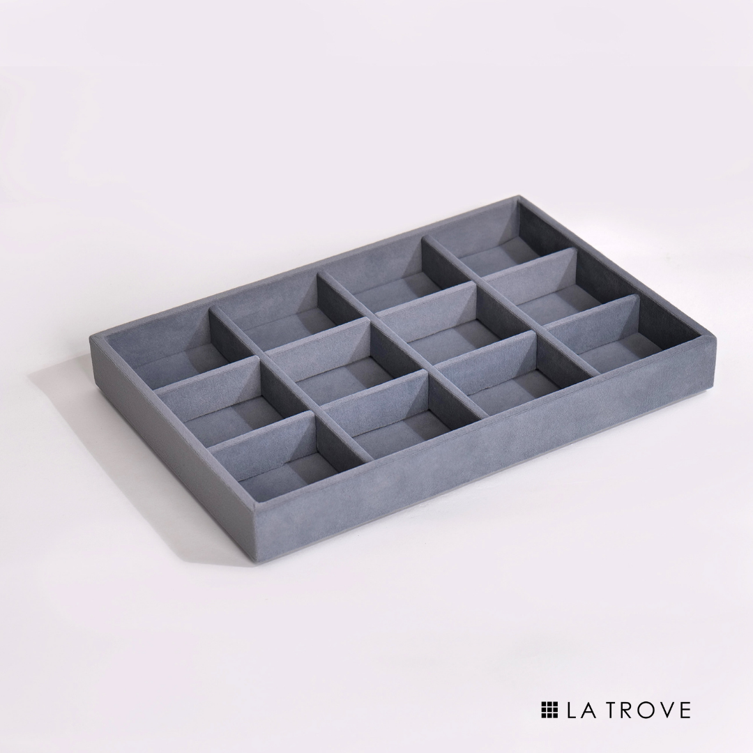Luxury 12 Grid Jewellery Tray