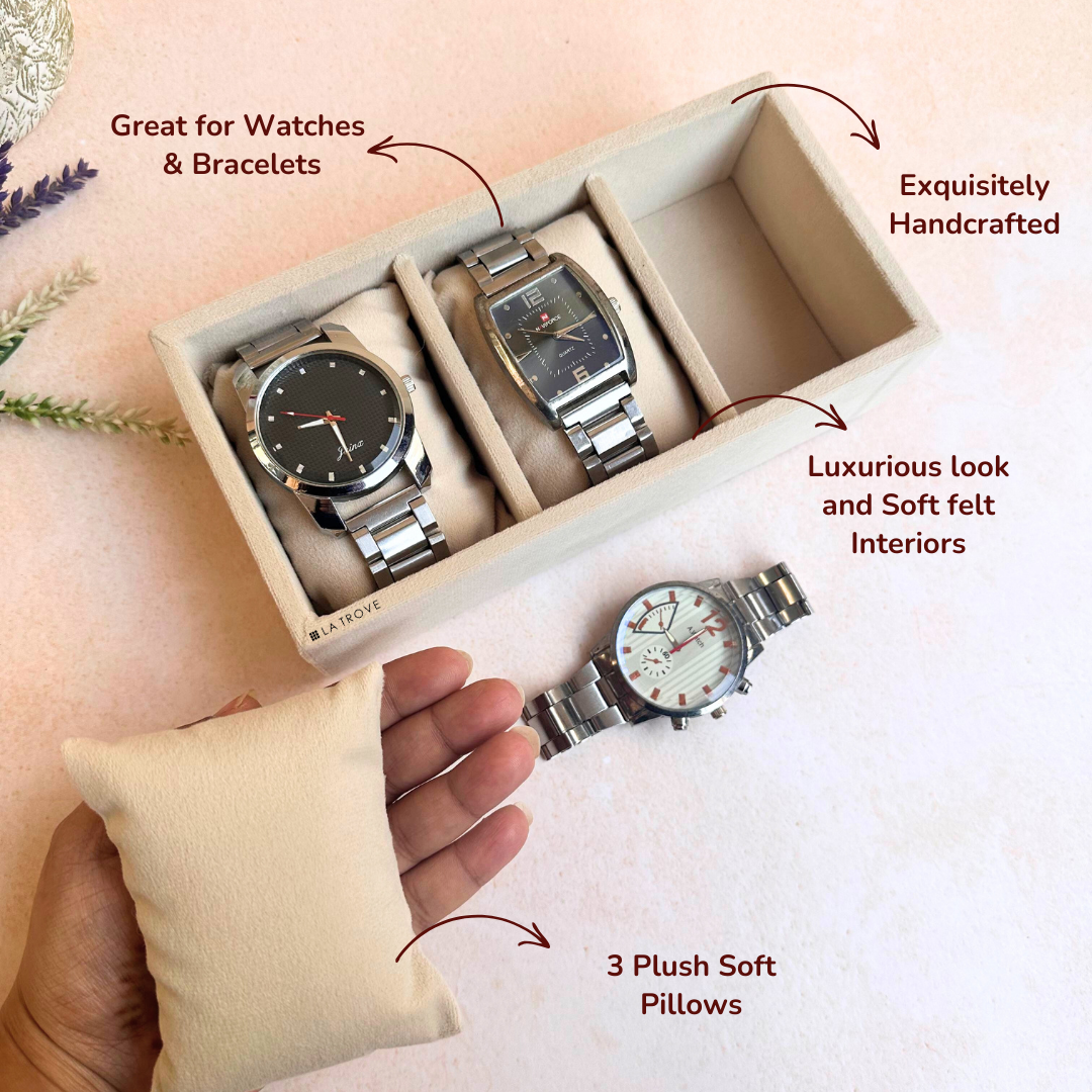 3 Slot Mini Watch Tray