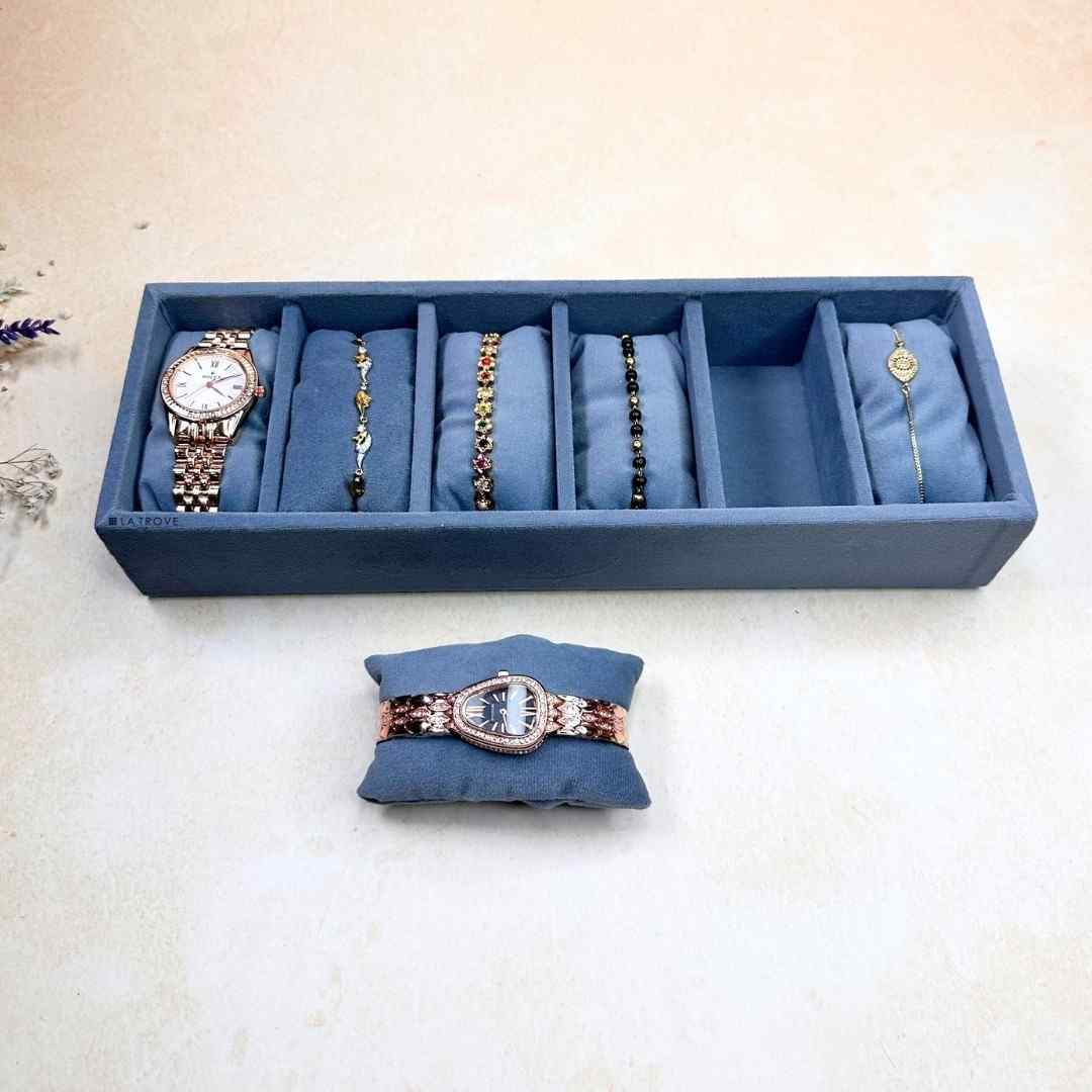 6 Slot Watch & Bracelet Tray (Sleek)