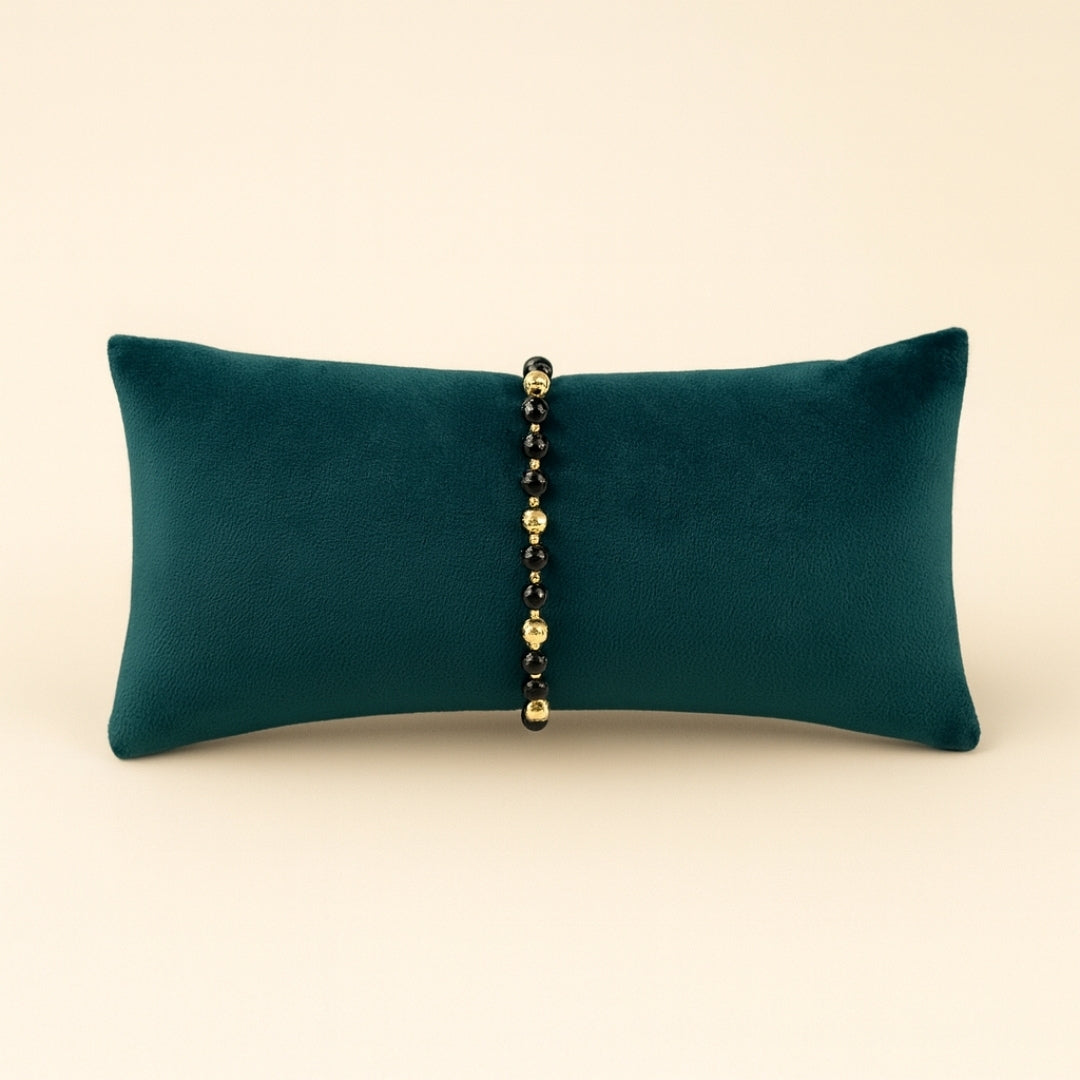 Pack of 3 Long Velvet Pillow Set – Watch, Bangle & Bracelet Trays
