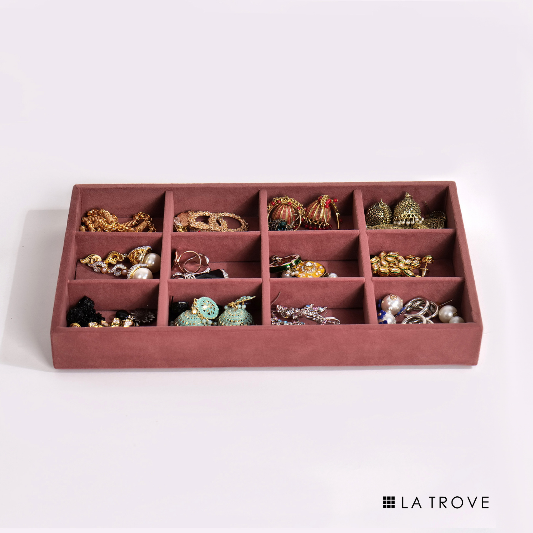 Luxury 12 Grid Jewellery Tray