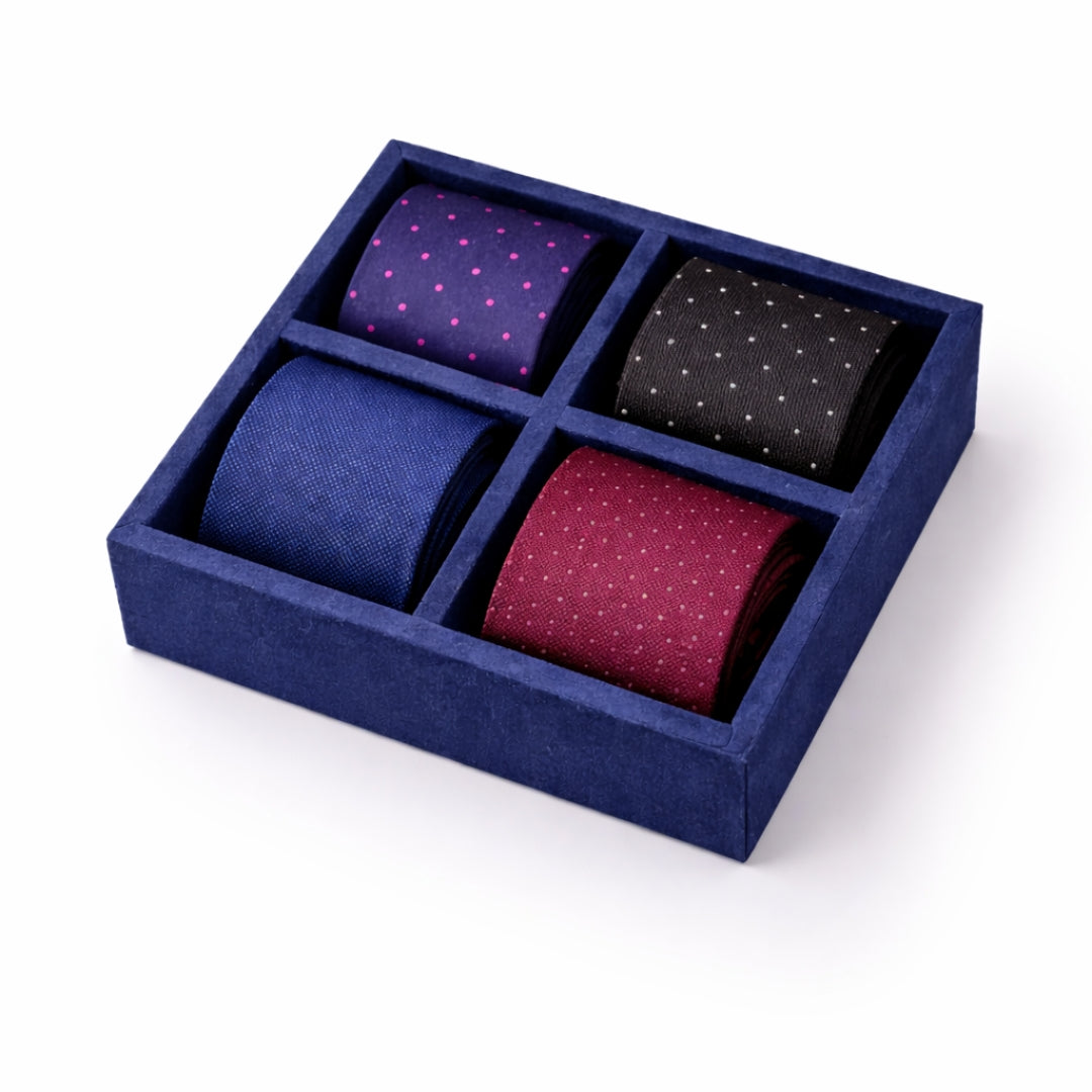 4 Slot Tie & Pocket Square Tray