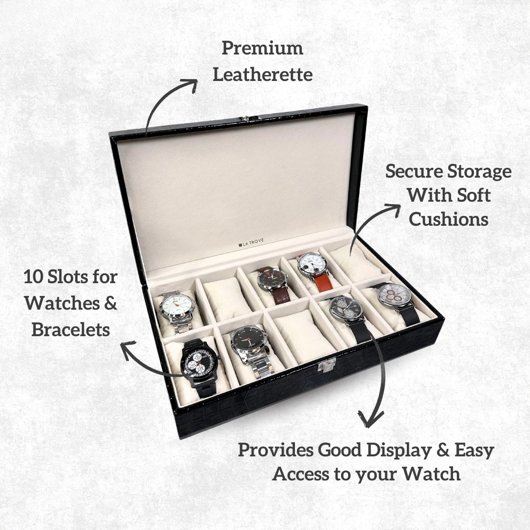 10 Slot Watch Box
