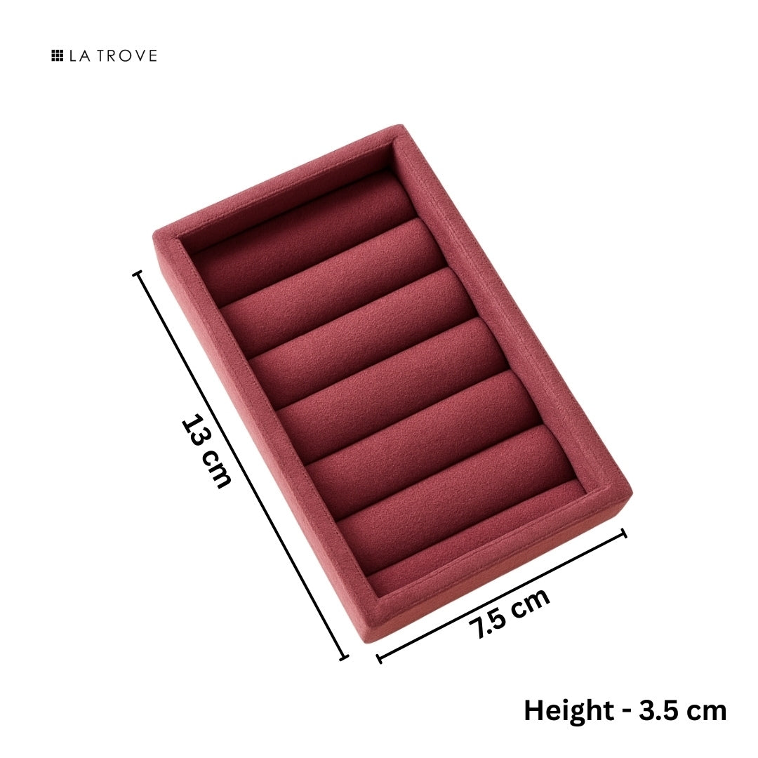 Nano Ring Tray – Velvet Jewellery Organiser for Rings & Studs