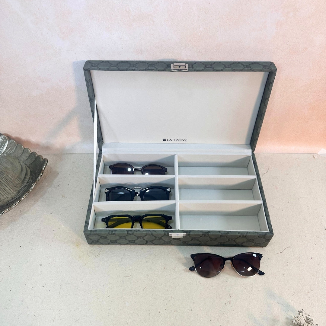 Designer 6 Slot Sunglass Box