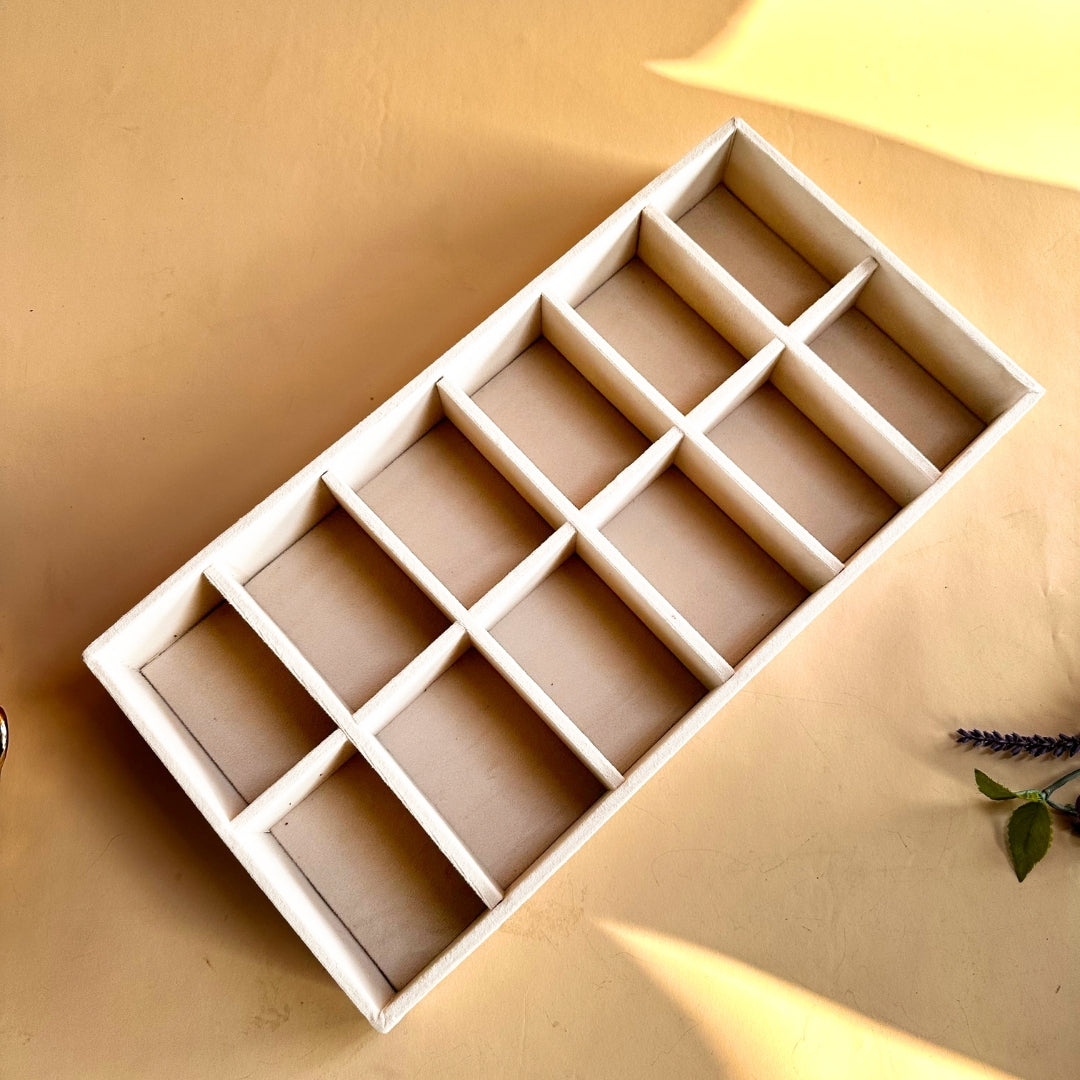 12 Slot Tie Tray for Ties, Scarves & Belts