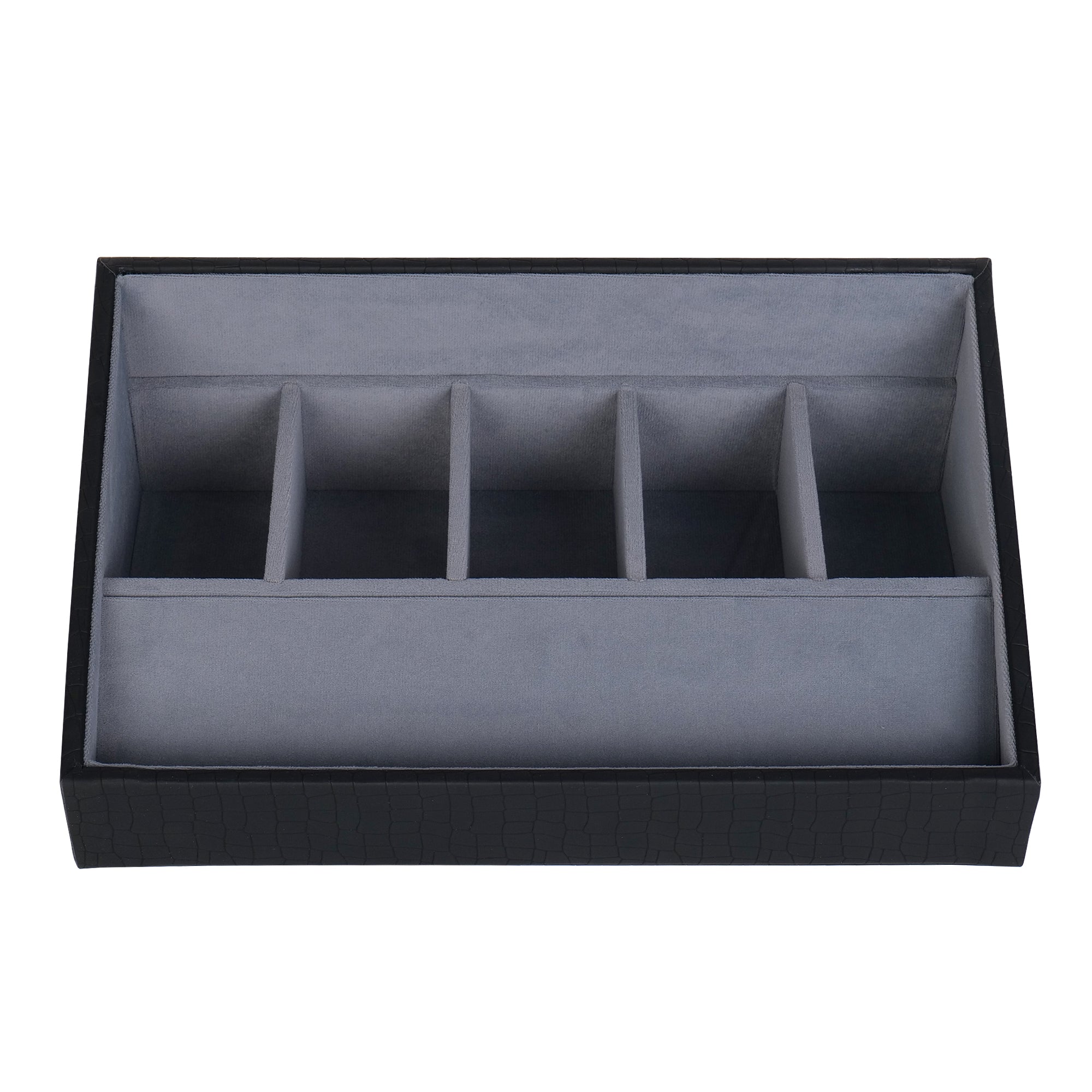 5 Slot Luxury Vegan Leather Belt Tray