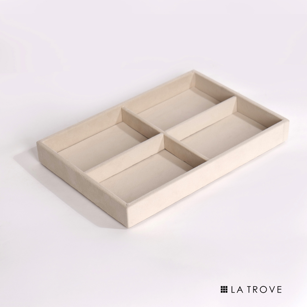Luxury 4 Section Jewellery Tray