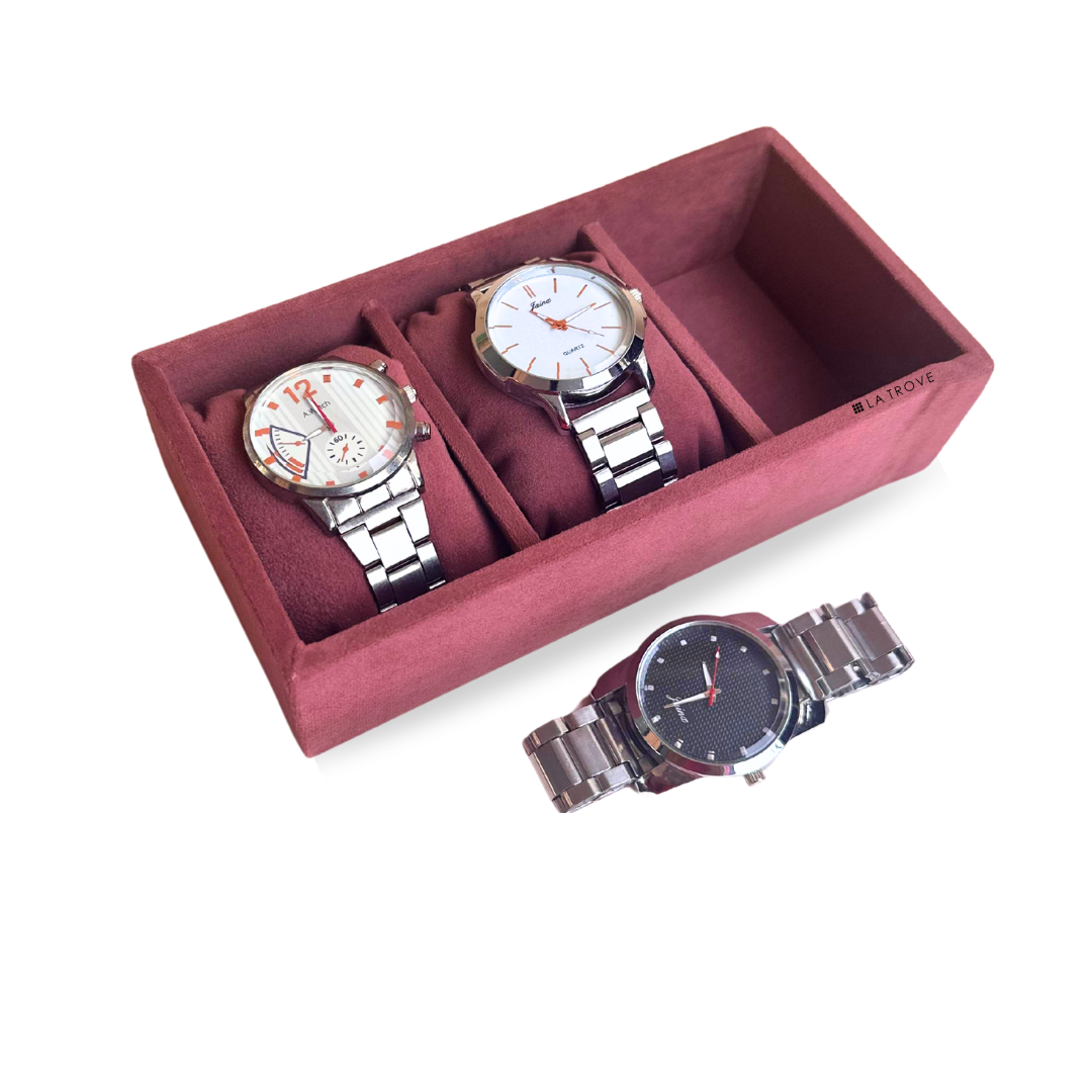 3 Slot Mini Watch Tray