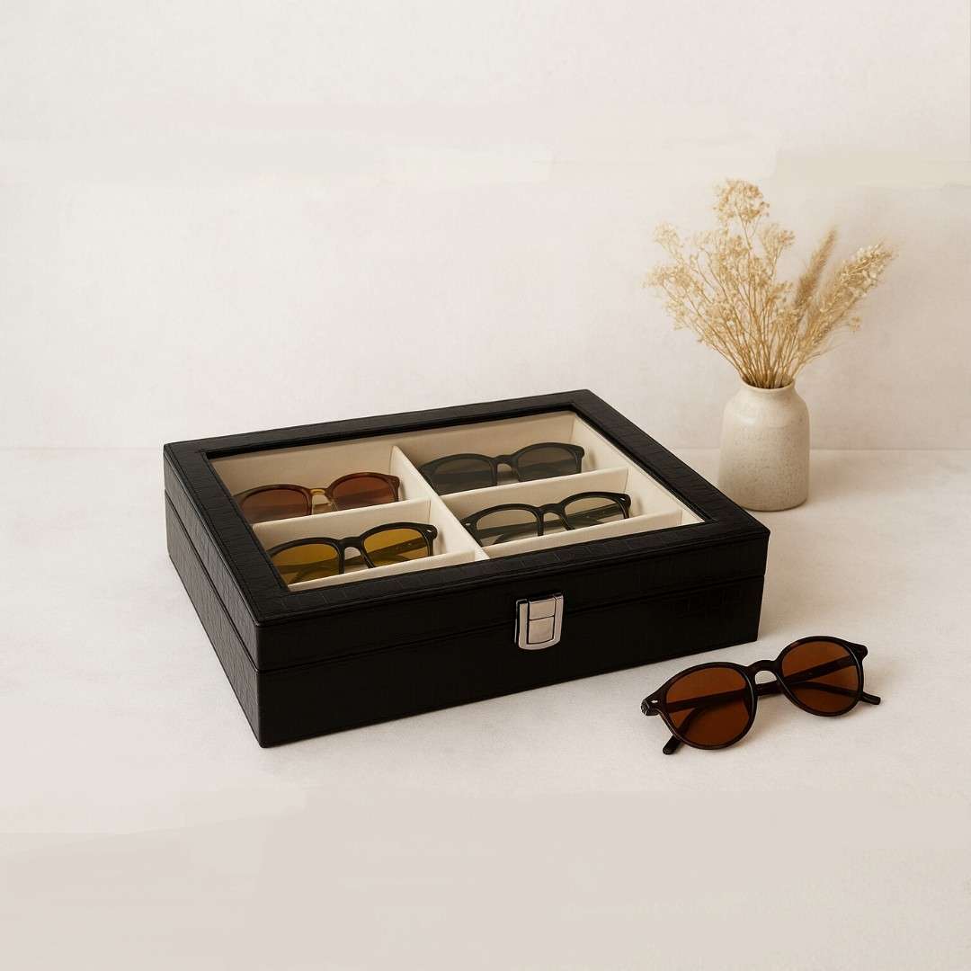 6 Slot Sunglass Glass Top