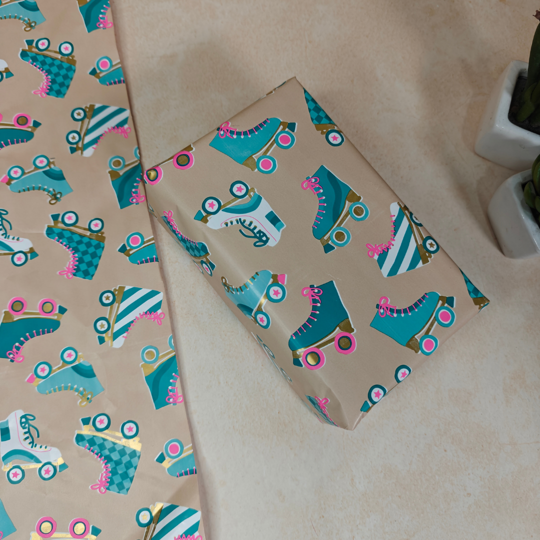 Skates Kids Dual Packing Paper