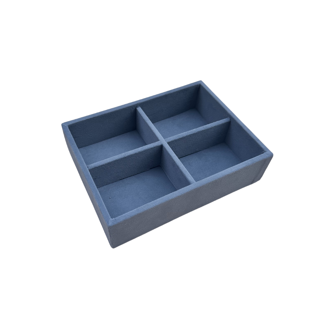 4 Slot Tie & Pocket Square Tray
