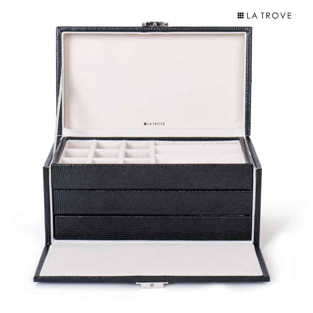 Premium Jewellery Box with 3 Trays