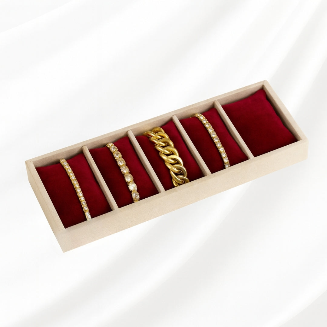 5 Slot Watch & Bracelet Tray Organiser