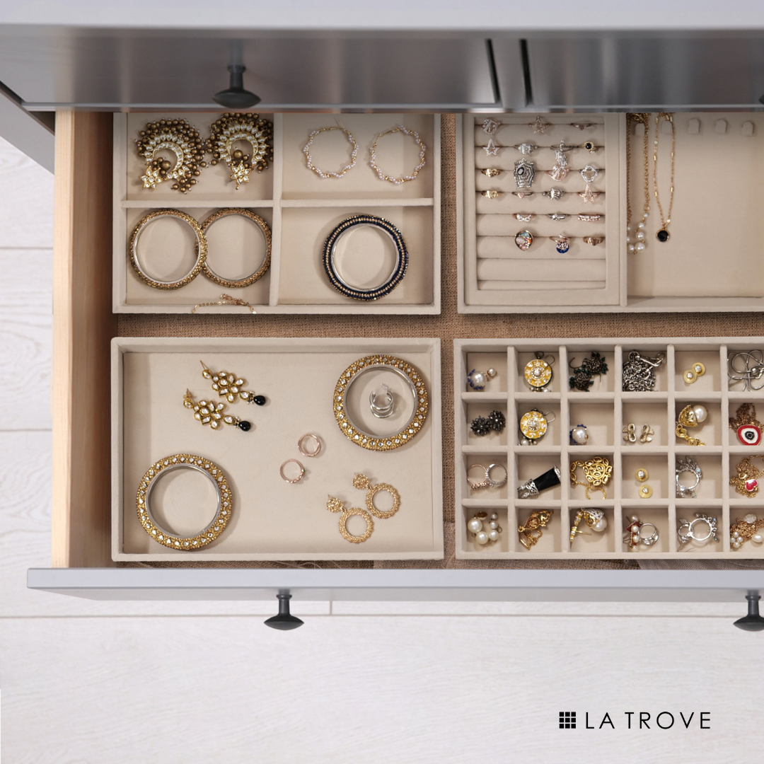 Drawer Stackable Jewellery Trays (Big Set of 4 Trays)