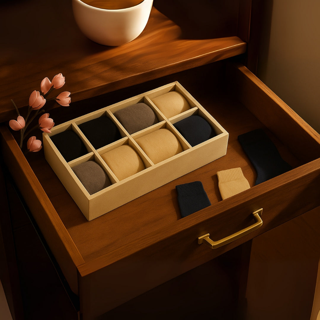 8 Slot Socks Organiser Tray