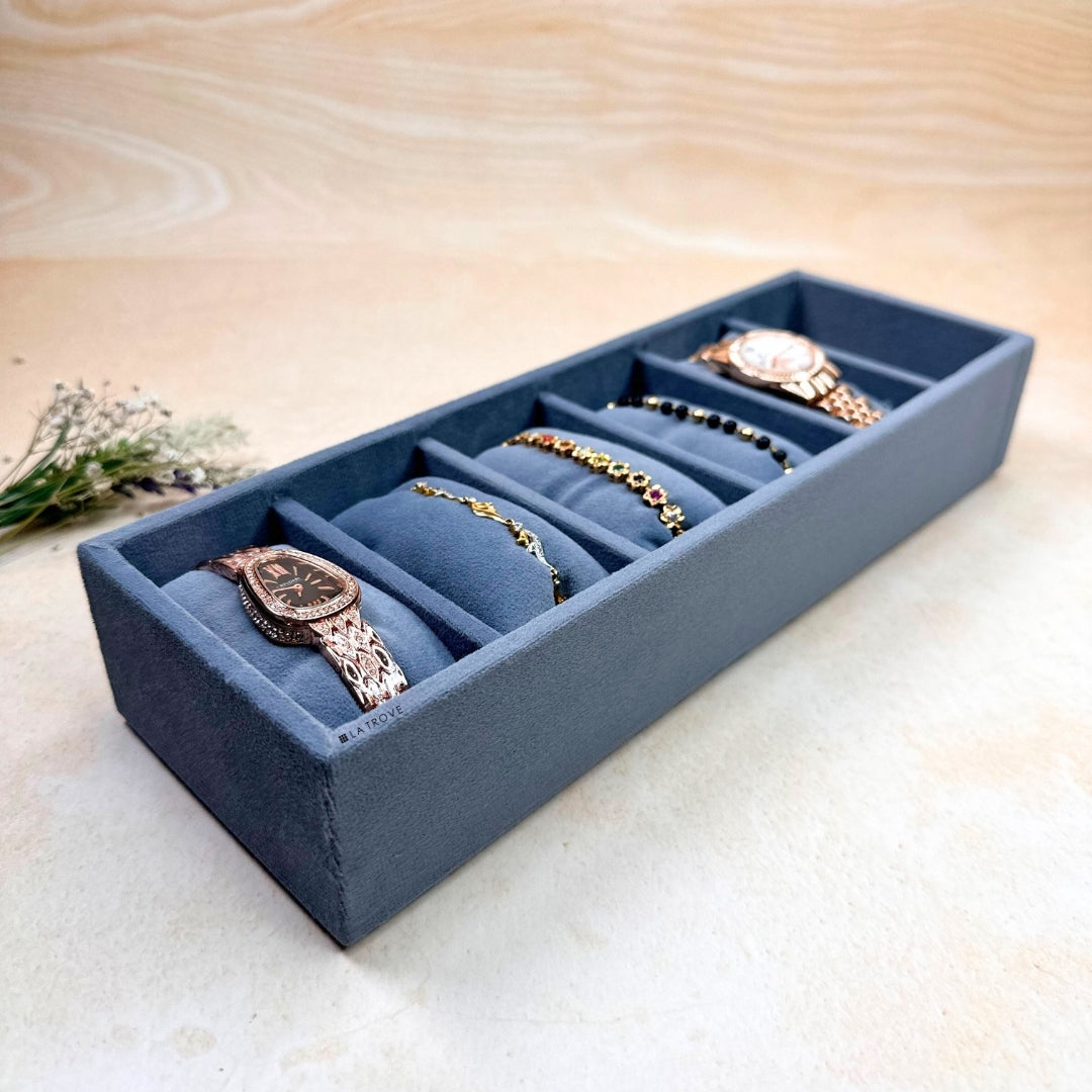 6 Slot Watch & Bracelet Tray (Sleek)