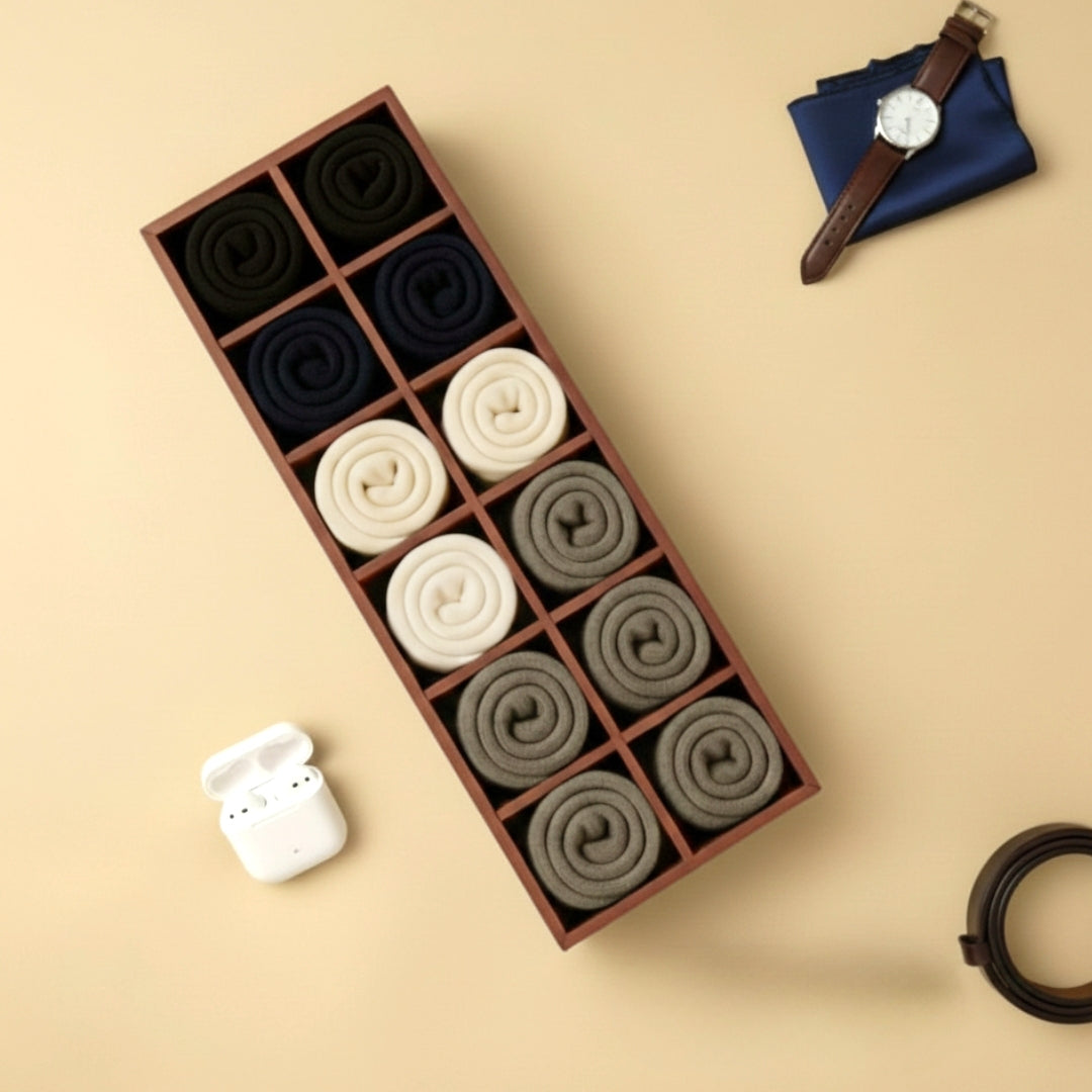 12 Slot Socks Tray for Socks & Small Accessories