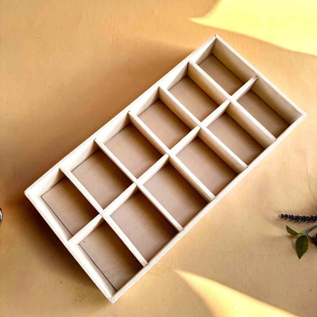 12 Slot Tie Tray for Ties, Scarves & Belts