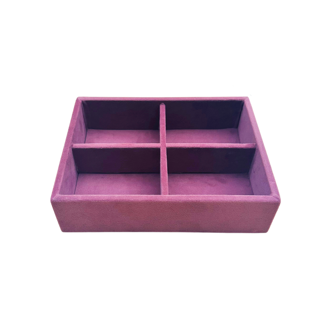 4 Slot Tie & Pocket Square Tray