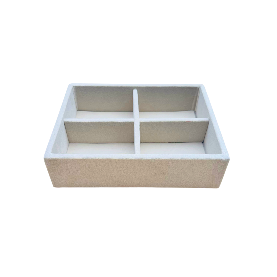 4 Slot Tie & Pocket Square Tray